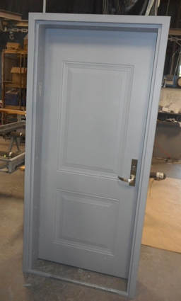 Bullet Resistant 2 Panel Steel Security Door with Multi Point Locking