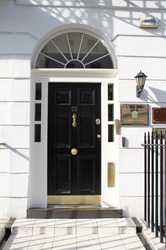 high security black door