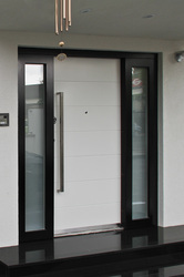 high security door with a peephole 