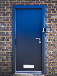 flush steal high security door with multi point locking