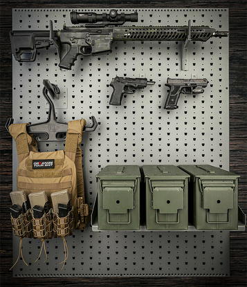on wall gun storage