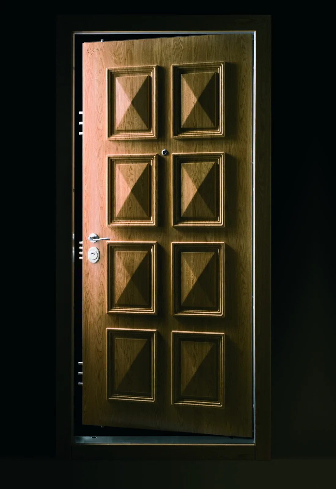 Decorative high-security entry door