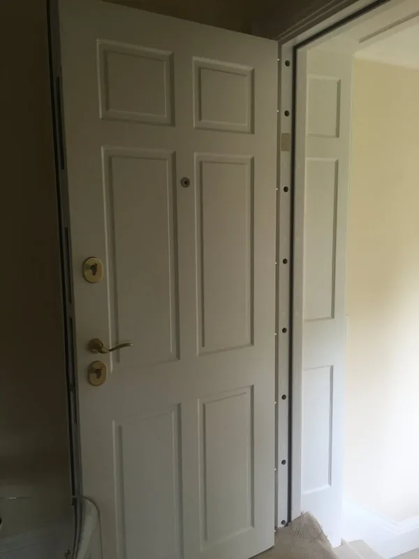 Fortress Level 3 bullet-resistant six-panel security door