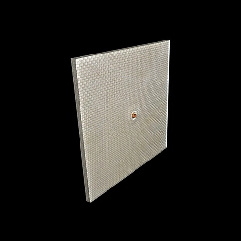 Bullet resistant fiberglass wall panel being shot