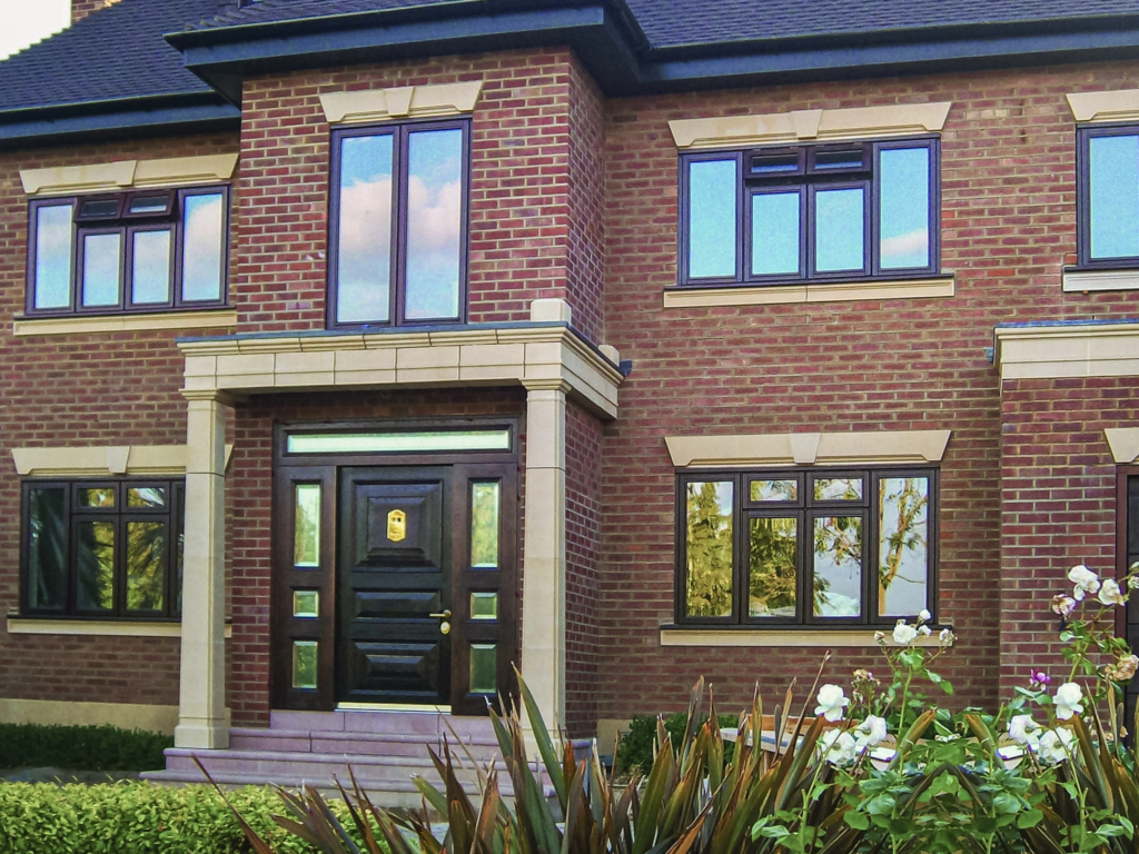 Custom high-security door installed in a luxury residential interior